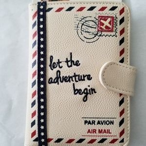 Let The Adventure Begin passport holder wallet